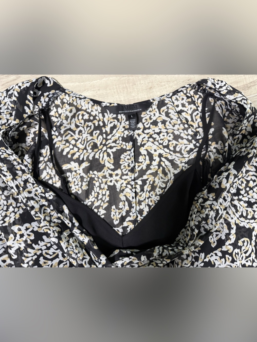 NWOT White House Black Market Dress with Paisley Print - Picture 8 of 14